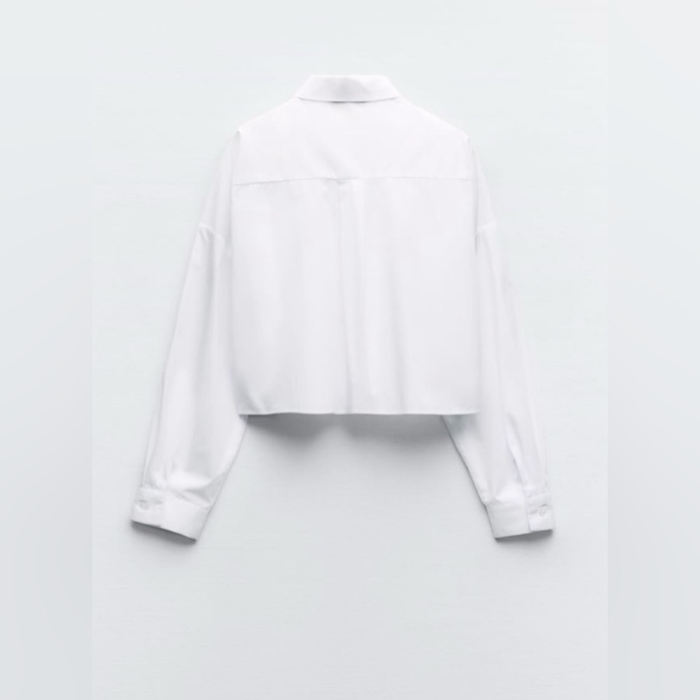 RHINEASTONE CROPPED SHIRT - Picture 5 of 6